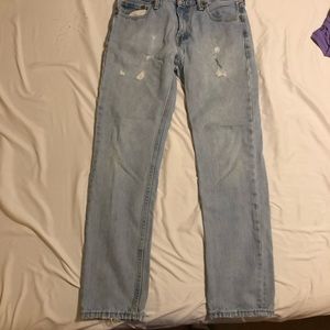 Levi 511 30x30 light wash blue jeans